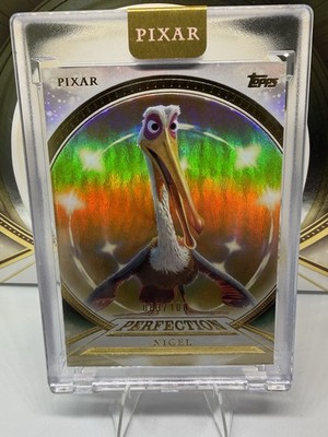 2025 Topps Pixar Gold - Nigel /100 Perfection PP-21 Encased - Finding Nemo