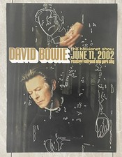 David Bowie Signed Poster at Roseland Ballroon NYC 2002 L@@@@@@@@@@@@@@@@@@@@@@K