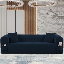 2-in-1 Convertible Sofa Bed,Corduroy Cloud Floor Boneless Couch for Living Room