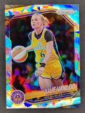 2025 Panini WNBA Prizm JULIE VANLOO Silver Ice Prizm #132 Los Angeles Sparks