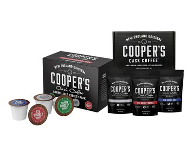 Bourbon Barrel Aged Coffee Variety Pack & Whole Bean Set - 24Ct & 3 Pack