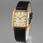 SEIKO 1992 Vintage 5E31-5B60 Men's Watch Gold 27mm New Battery New Leather Band