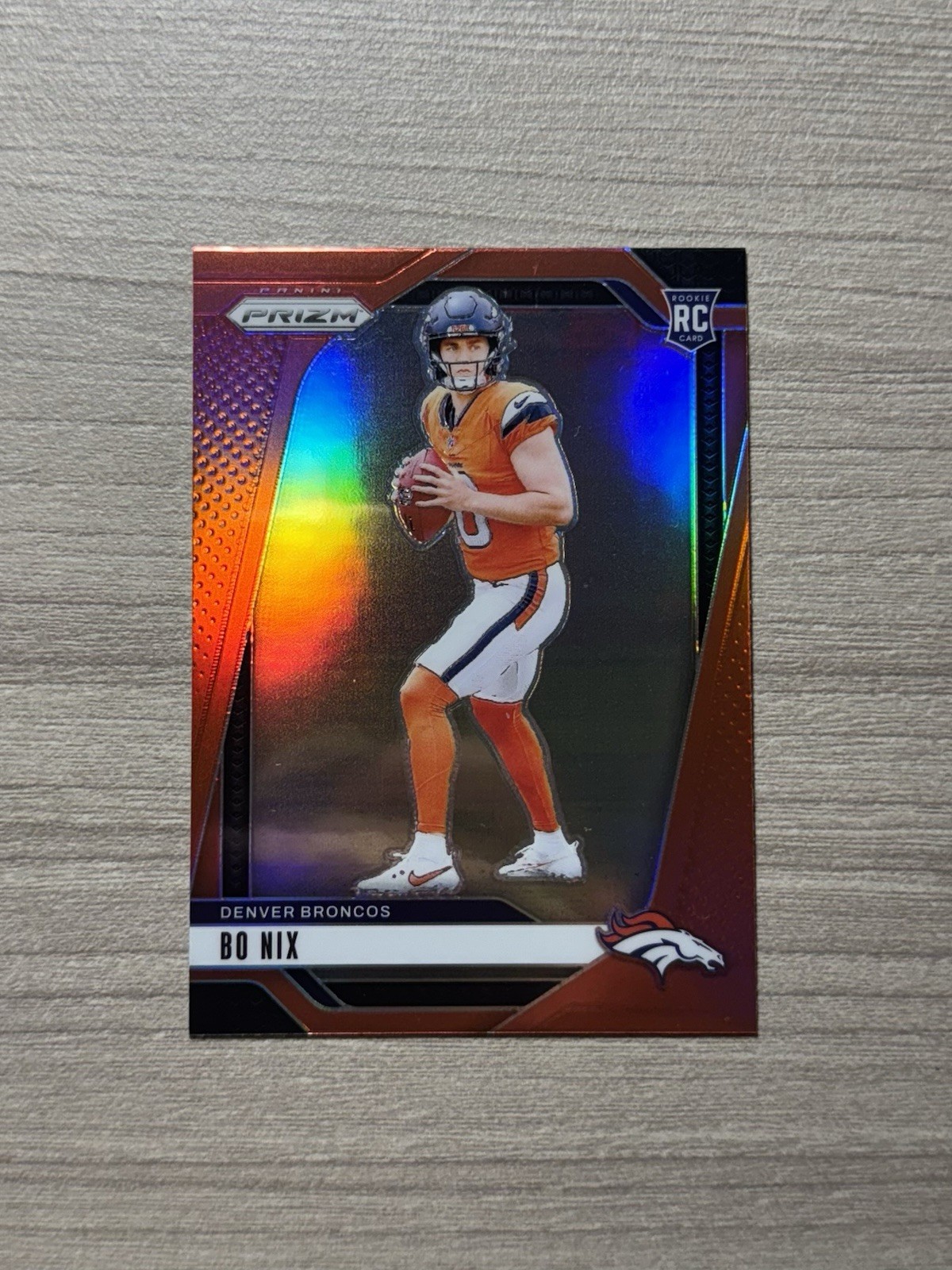 2024 Panini Prizm Bo Nix True Red Retail SP RC Rookie Card #309 Broncos