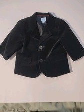 The Children s Place Toddler Boys Black Velvet Blazer Jacket 6/9M NWOT. Nice