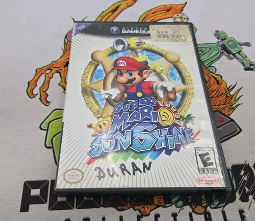 Super Mario Sunshine (Nintendo GameCube, 2002) w/ box and manual Only. Poor Cond