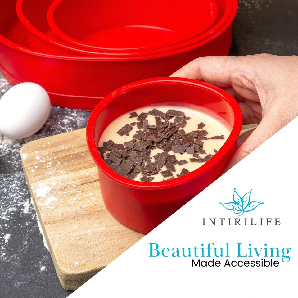 Kuchenbackformen 4-teiliges Set Silikon Kuchenbackform Springform Backform - Bild 2 von 4