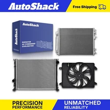 Radiator & Condenser & Cooling Fan Kit for Chrysler 300 Dodge Challenger
