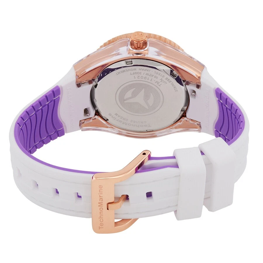 Женские кварцевые часы Technomarine TM-119021 Cruise 3 стрелки белый циферблат - Изображение 3 из 3