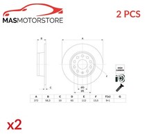 BREMSSCHEIBEN SATZ PAAR HINTEN BOSCH 0 986 479 F23 2PCS P FÜR CUPRA ATECA 221KW