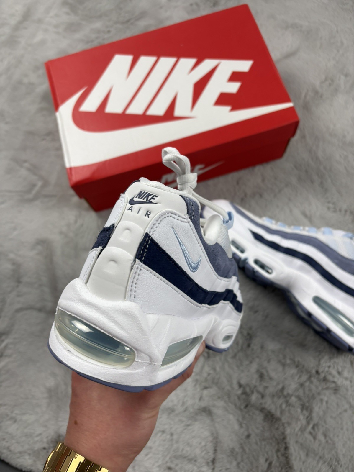 Nike Air Max 95 ‘White/Celestine Blue’ - UK8.5 - IB6396 103 -Brand New -£175 RRP image 8
