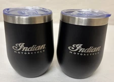 Indian Motorcycle OEM IMC Travel Cup (Set Of 2) With Logo, Black #2833193 #M456