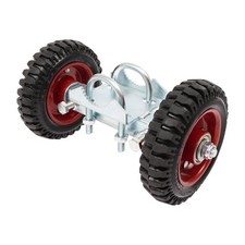 2PCS Rolling Gate Wheel 6-Inch Heavy Duty Rubber Carrier with Hardware Kit New