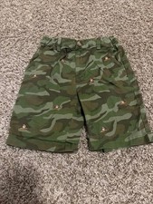 Boys Camouflage Embroidered Shorts Size 10 Large 