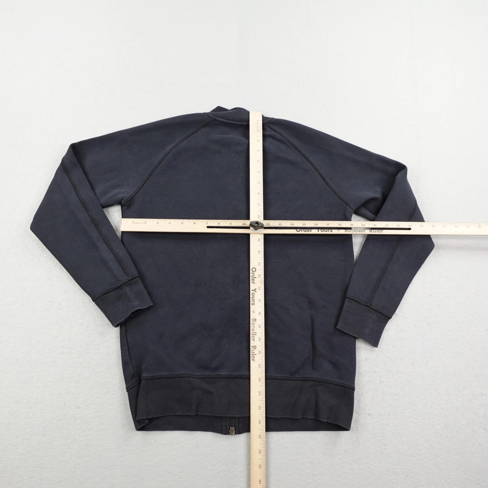 Apple Jacket Mens Small Black Full Zip Sweatshirt Logo Tech Employee Bomber Coat - product detail image 5