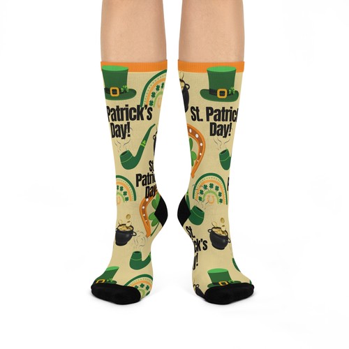 St. Patrick's Day Socken Herren Damen 1 Größe Topf Gold Kleeblatt Glück Irland grün - Bild 2 von 7