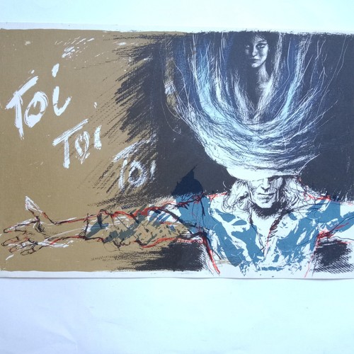Léo Ferré Original Lithographie Toi Toi Toi von Jacques Pecnard 1922 2012 - Bild 5 von 12
