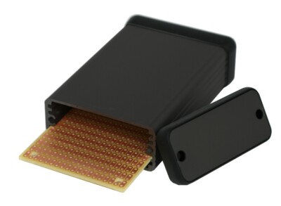 BPS Prototyping 2-hole strip 2H-1 ProtoBoard PCB + Aluminum Hammond Enclosure