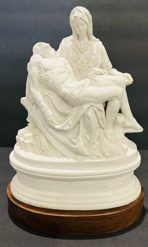Pietà by Michelangelo Austin Prod Sculpture Jesus & Mary Chalkware Statuary