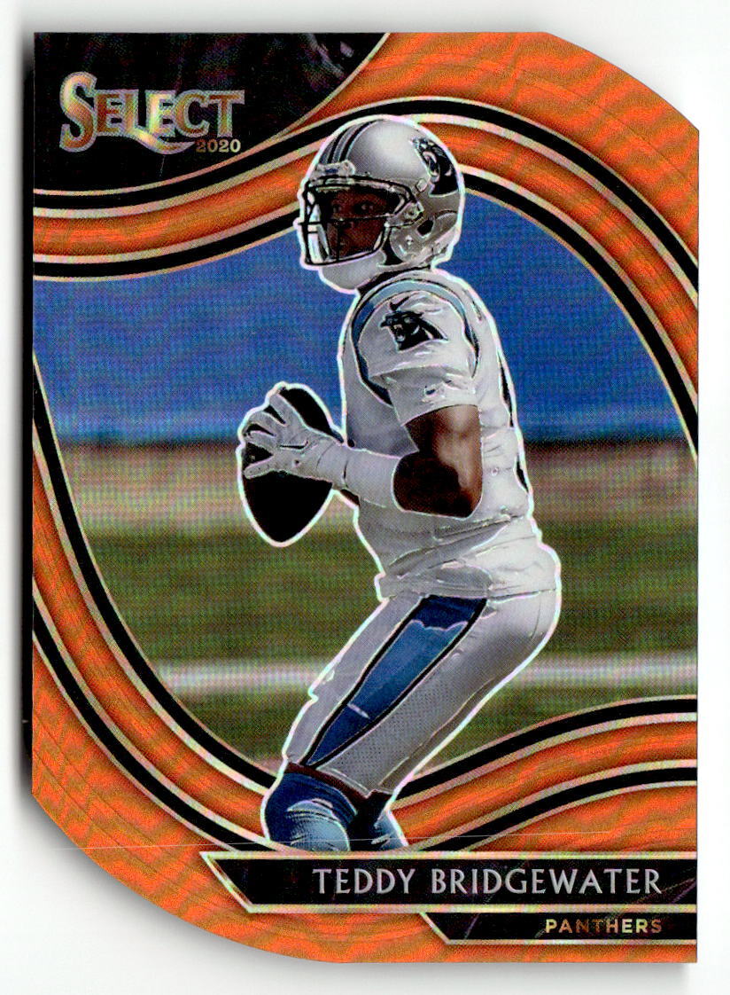 2020 Panini Select #329 Teddy Bridgewater Orange Prizm Die Cut