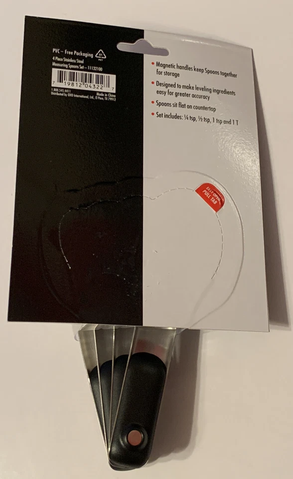 OXO Good Grips 4 Pc Stainless Steel Measuring Spoon Set Magnetic Handles New Tg  - Image 2 of 4