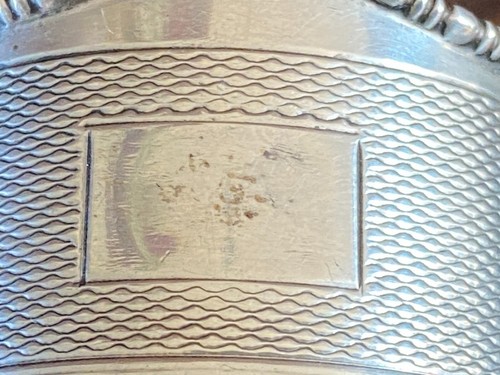 Sterling Silver Napkin Ring Adie Bros Ltd 1950 - Picture 3 of 10
