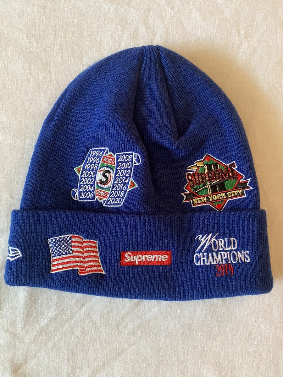 Supreme New Era Championship Beanie Blue New Without Tags Supreme New Era Championship Beanie Blue New Without Tags