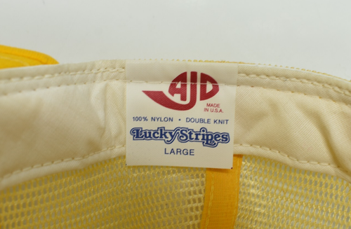 De colección Wyoming Vaqueros Fútbol Snap Back Camionero Sombrero Malla Dorado Blanco Hecho en EE. UU. - Imagen 8 de 11