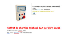Coffret de chantier Triphasé 32A Eur'ohm 19211