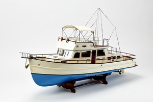 wooden rc boat