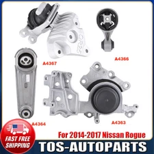 For 2014-2017 Nissan Rogue 2.5L Engine Auto Transmission Motor Mount Kit 4Pcs