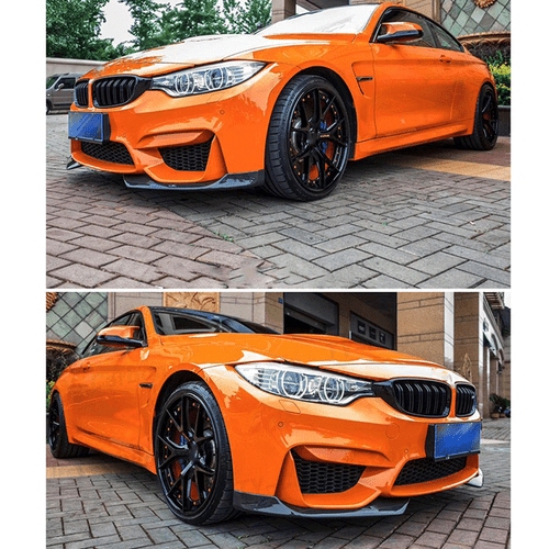 Spoiler labio aletas de carbono esquinas delanteras para BMW M3 F80 M4 F82 F83 - Imagen 12 de 13