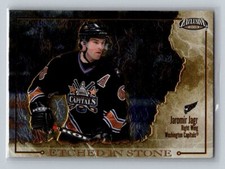 2002-03 Pacific Exclusive Etched In Stone Insert #10 Jaromir Jagr Capitals