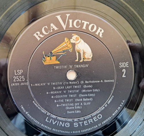 Duane Eddy "Twistin' 'N' Twangin'(1962)RCA, LSP-2525,LP, W/EXTRAS &Free Shipping - Picture 10 of 14