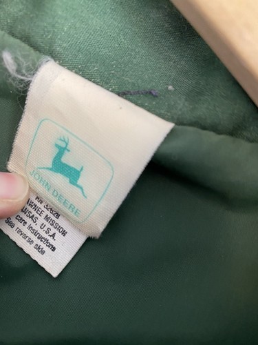 Abrigo Chaqueta Rompevientos H47 Vintage John Deere Farmer Trucker Para Hombre XXL - Imagen 3 de 5