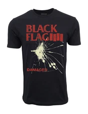 '81 DAMAGED BLACK FLAG GRAPHIC BLACK T-SHIRT