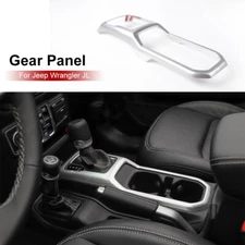 Car Gear Box Shift Panel & Cup Holder Decor Panel Cover For Jeep Wrangler JL 18+