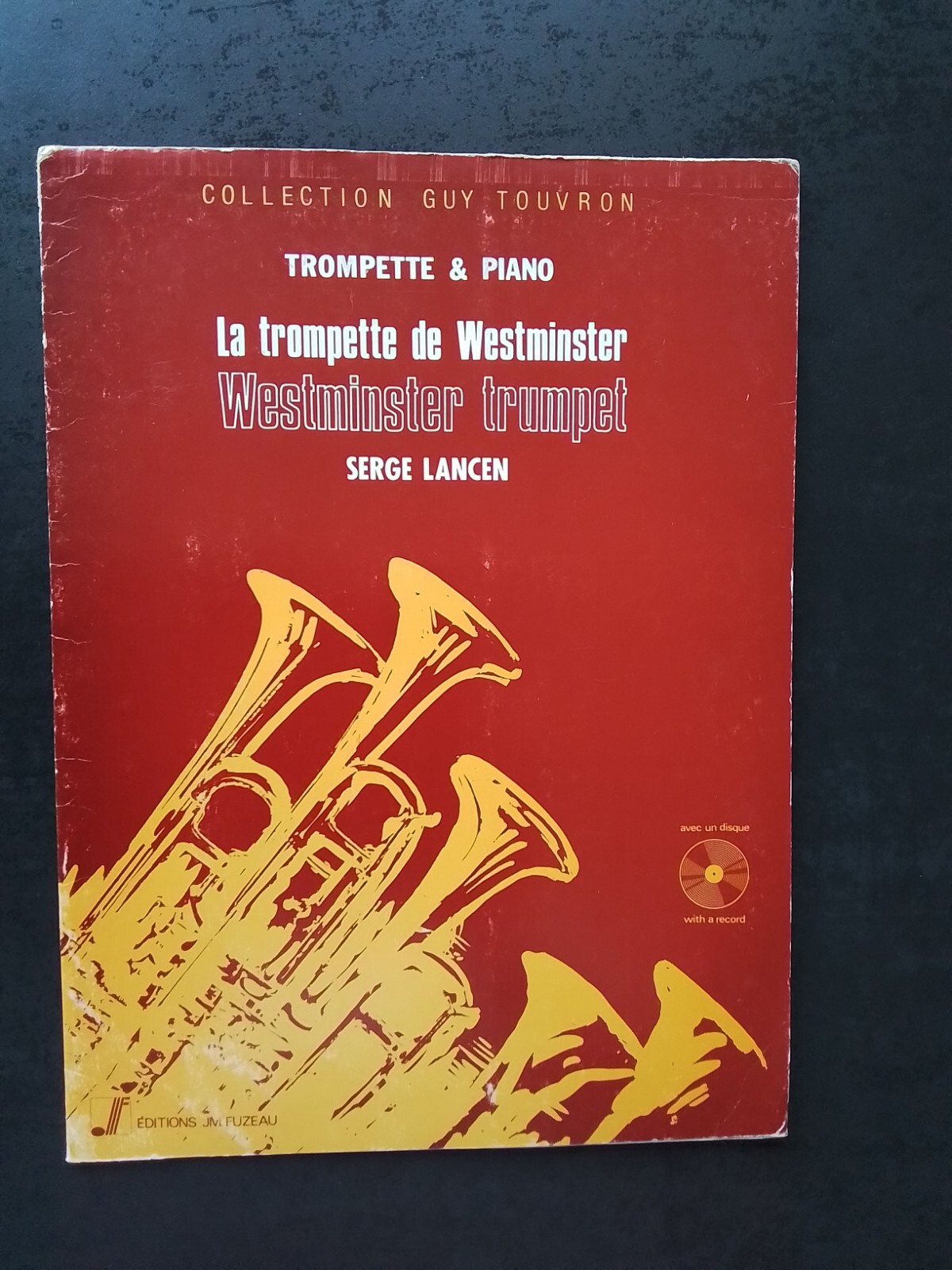 La trompette de Westminster Serge Lancen partition vintage et son disque