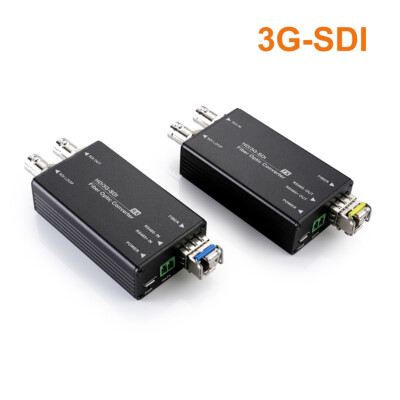 Broadcast Mini 3G-SDI to Fiber Optic Extender with RS485 2 SFP, Sender Receiver