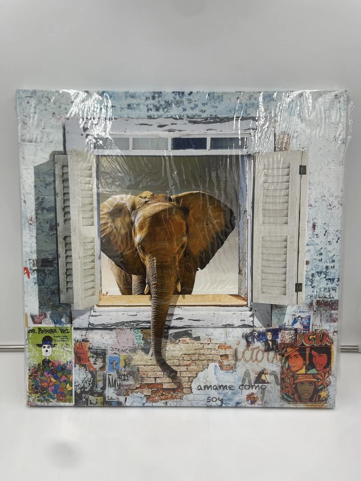 Colorful Happy Elephant Canvas Wall Art Painting Home Decor 20" X 20" - Image 2 of 4