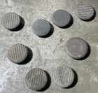 8 CIVIL WAR ERA 1851 GOODYEAR HARD RUBBER BUTTONS  1/2"-9/16" (L6B2)
