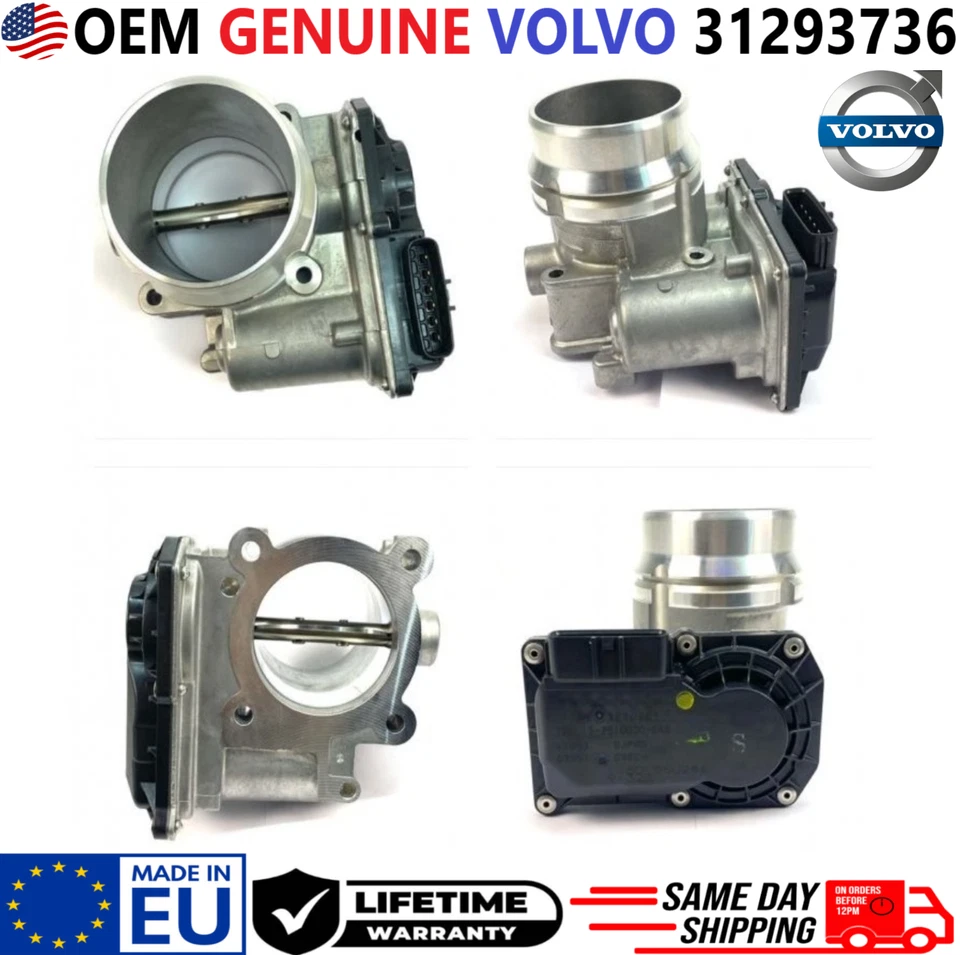 Cuerpo de acelerador GENUINO para Volvo S60 V60 XC40 XC60 XC90 2015-2025 2,0 L, 31293736 Foto 3 de 4
