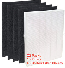 Pack de 2 filtros HEPA de repuesto para Winix C545 nuevos filtros HEPA y carbono