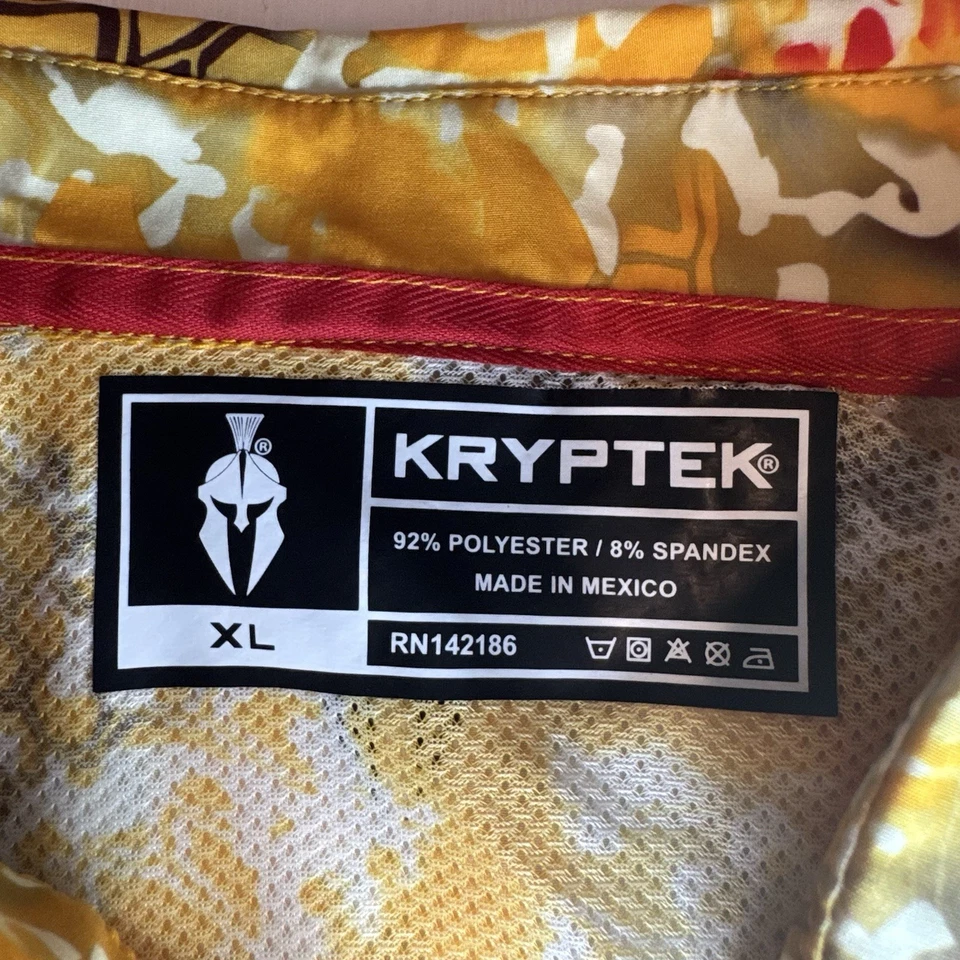 New RARE Limited Edition Kryptek x Shiner Bock Collab Mens XL Button Down Shirt - Image 2 of 4