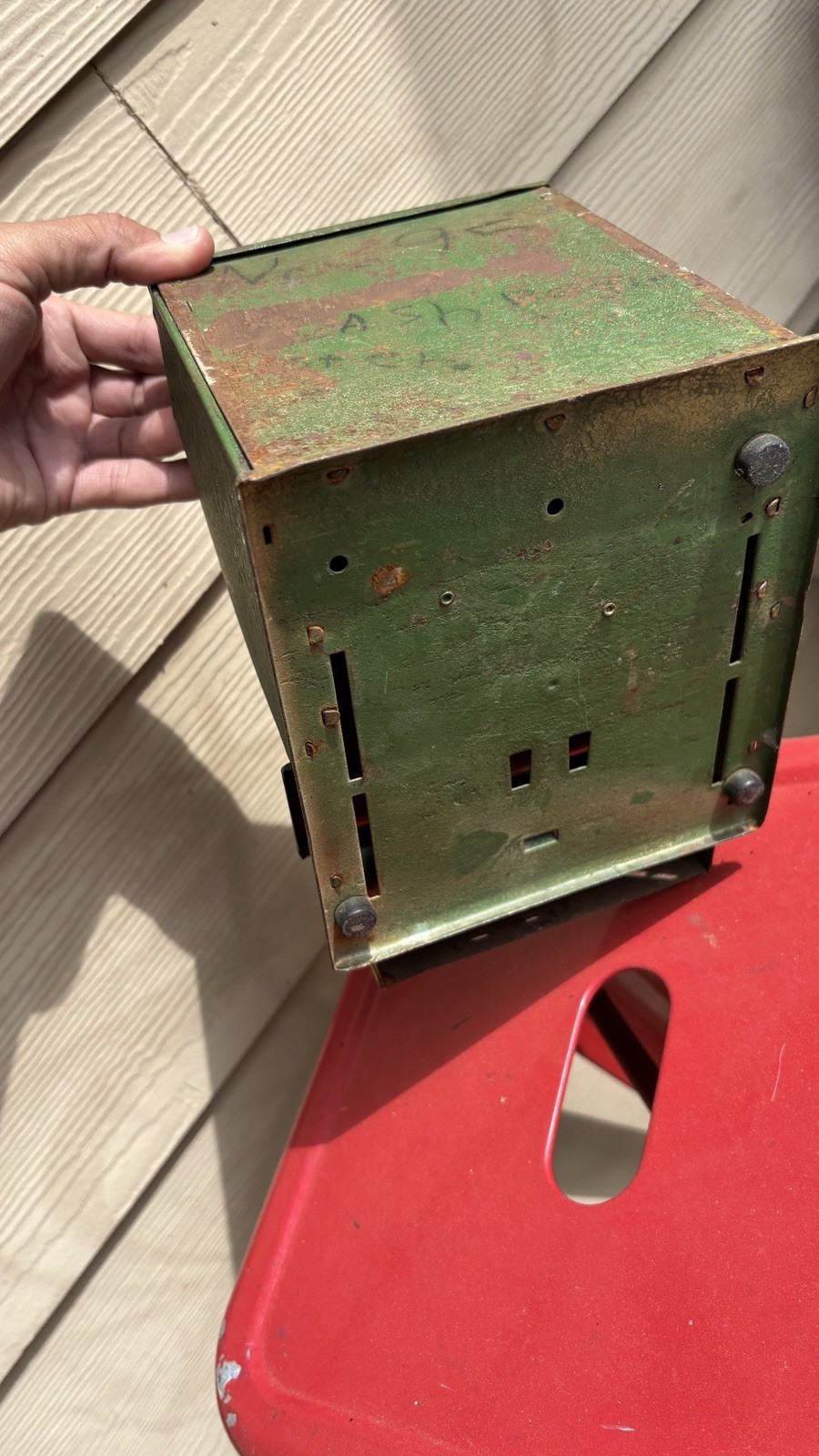как выглядит Vntg Tom Thumb Toy Cash Register Green Metal 1950 Western Stamping Co USA Works фото