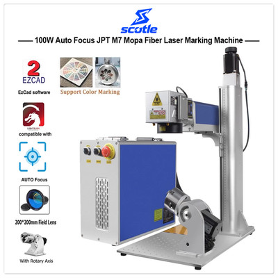 100W MOPA Faserlaserbeschriftungsmaschine JPT M7 mit Autofokus