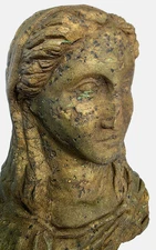 300 BC Ancient Greek Roman PURE NATURAL Marble Bust Goddess Demeter MUSEUM GRADE