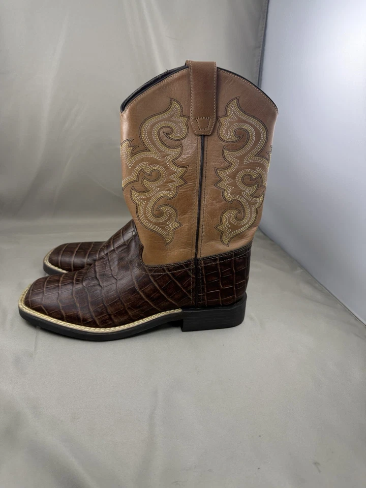 Botas de cowboy Cowboy Legend marrom estampa de pele de cobra 94894 juvenil tamanho 4 700-30K-CTR - Imagem 4 de 4