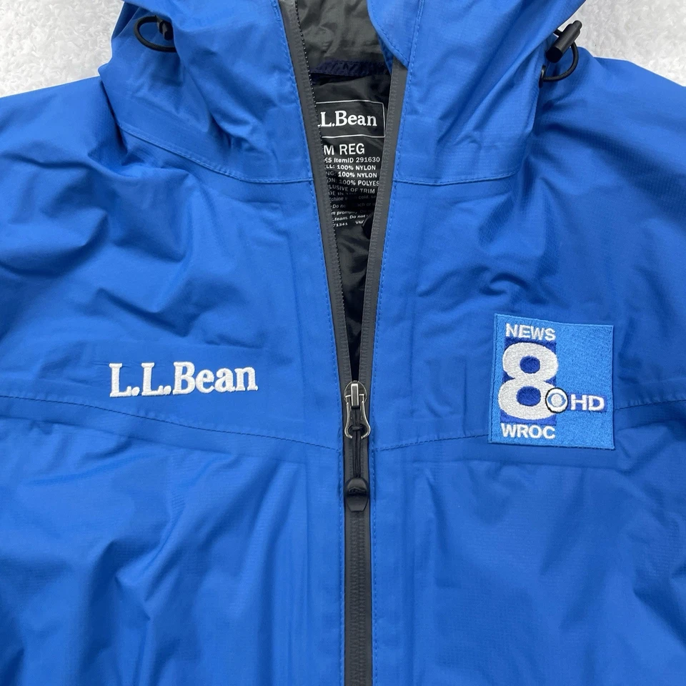 LL Bean Jacket Adult Medium Blue 3 In 1 Puffer Men Zip Up News 8 WROC 291630 - Image 3 of 4