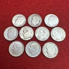 ✨ Storage Find ✨ Lot of 10 Silver Roosevelt Dimes 90% Silver Mixed Dates