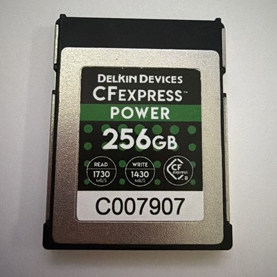 Delkin POWER CF Express Type B 256GB memory card Tested R5 Z8 Z9 C300m3